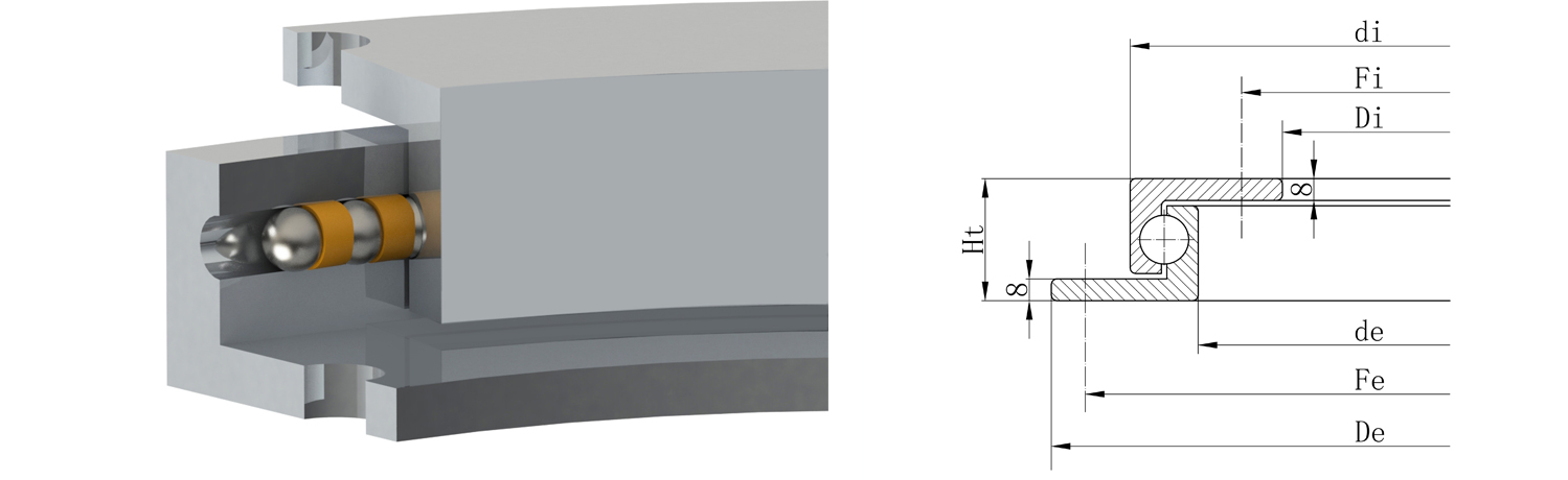 反向法蘭轉(zhuǎn)盤軸承 反向法蘭轉(zhuǎn)盤軸承