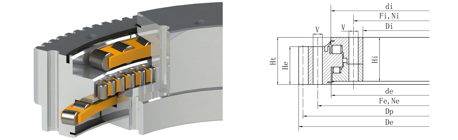 外齒式三排圓柱滾子轉(zhuǎn)盤軸承 外齒式三排圓柱滾子轉(zhuǎn)盤軸承