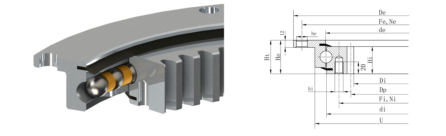 法蘭式轉(zhuǎn)盤軸承的特點及用途是什么？在安裝過程中有哪些問題？